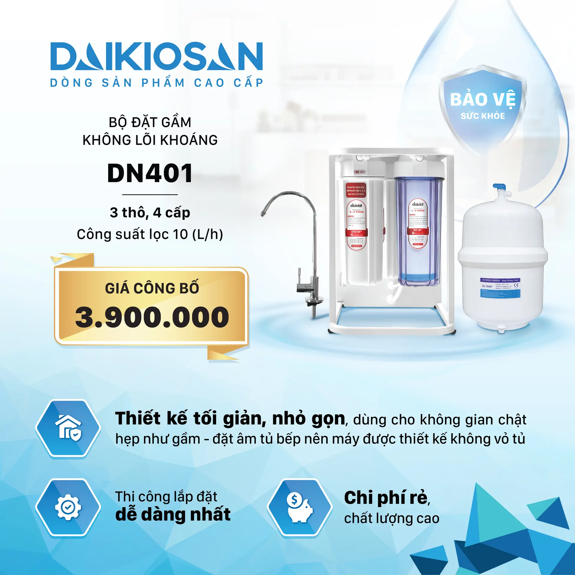 Máy lọc nước DAIKIOSAN DN401