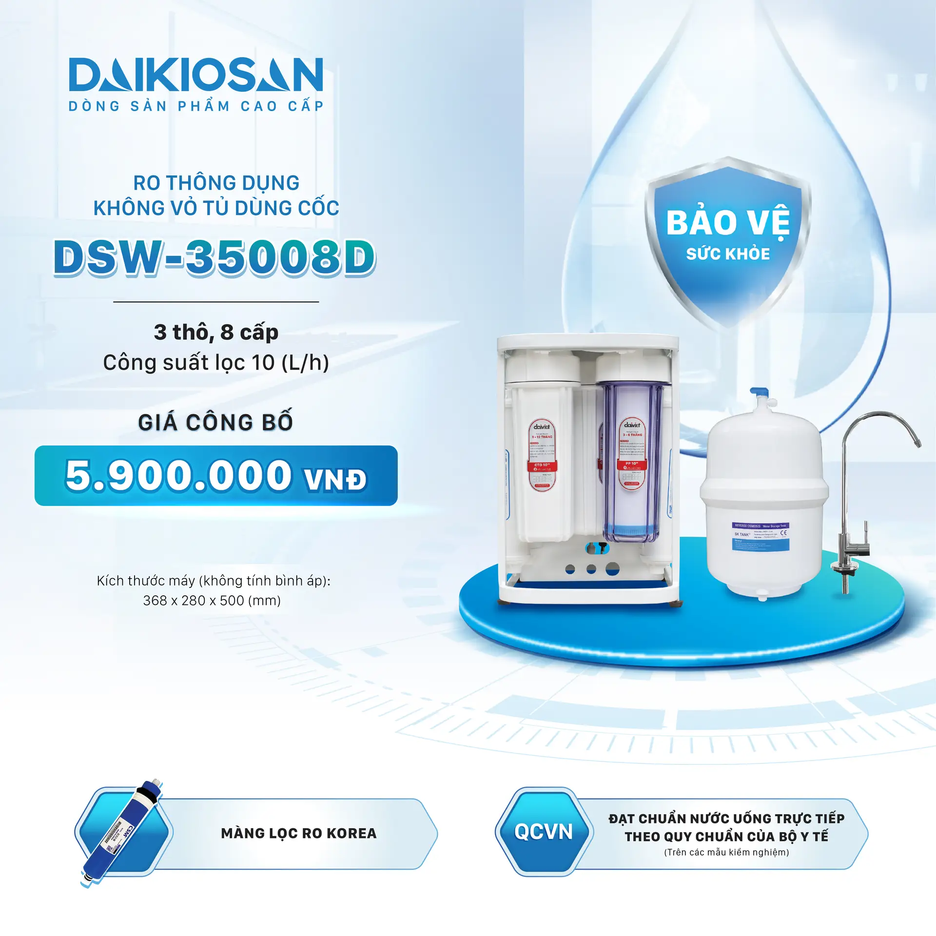 Máy lọc nước DAIKIOSAN DSW-35008D